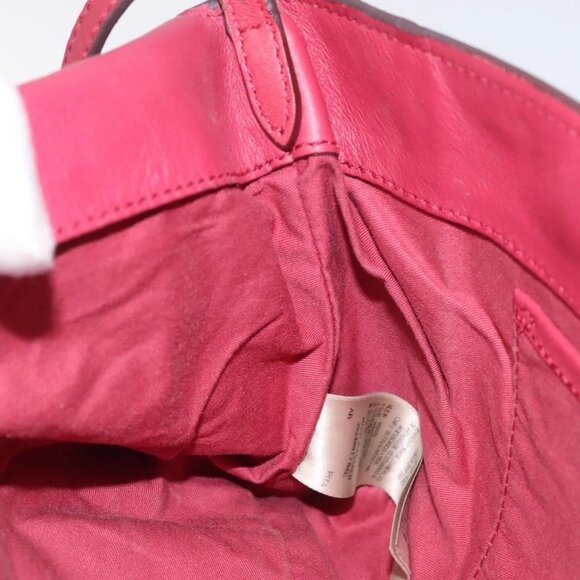 BURBERRY Nova Check Shoulder Bag PVC Pink Beige Auth 114520 - Picture 11 of 16